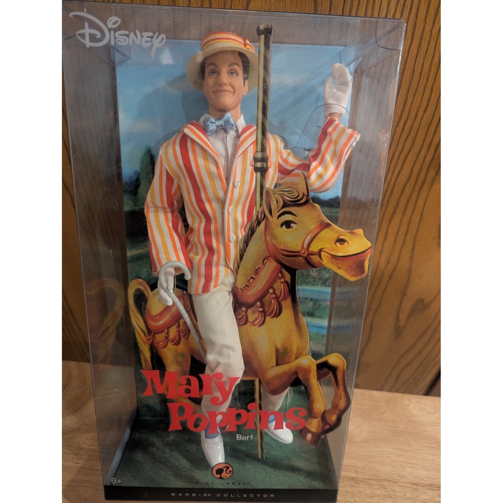 New Disney Mary Poppins Bert Doll Barbie Pink Label M0685 Dick Van Dyke Collect - Picture 2 of 10